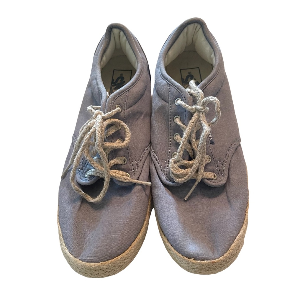 VANS Light Blue Atwood Espadrille Lace Up Skate Shoe Size 9